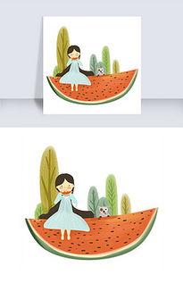 吃瓜绘画模板免费下载,揭秘吃瓜绘画模板背后的故事